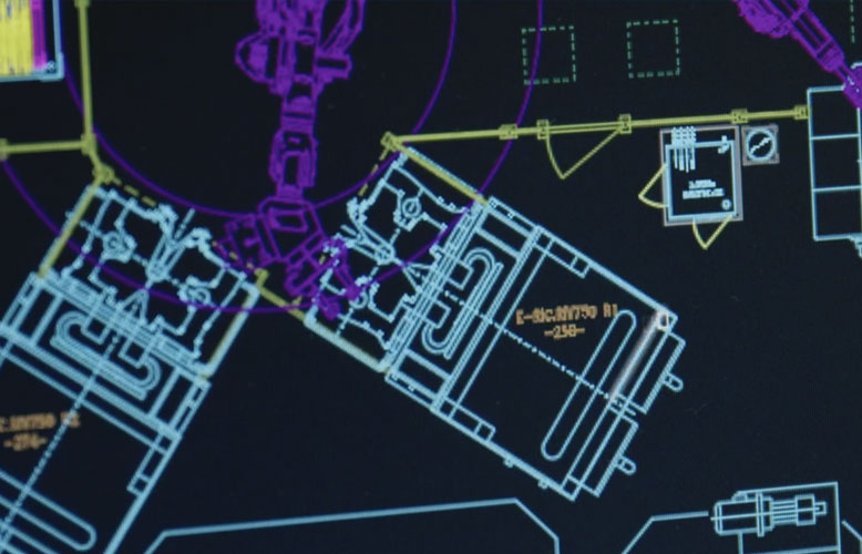 Lines equipped for electro-upsetting